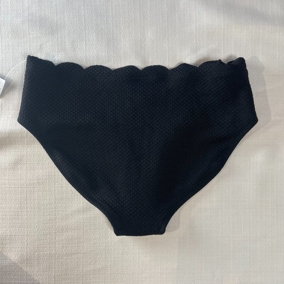 Old Navy Black Bikini Bottom Scallop Edge Large - Picture 2 of 10